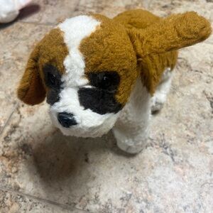 Vintage 90s Beethoven Plush Brown and White Puppy Toy